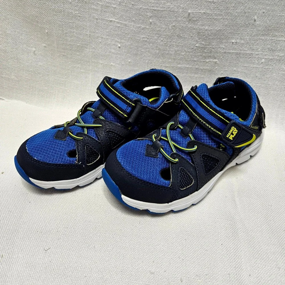 Stride Rite Made 2 Play Boys 13 Blue Water Sandals‎ Hybrid Sneakers Washable